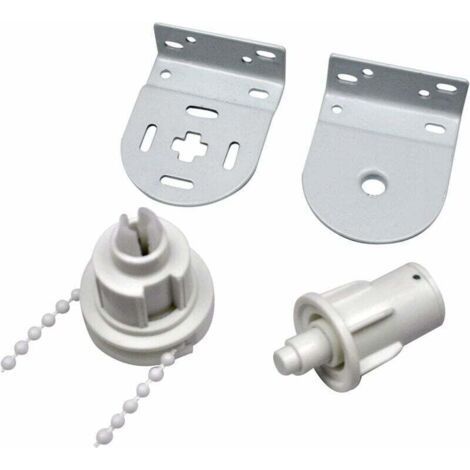 Awning Accessory, Roller Blind Repair Kit, Complete with 32mm Roller Blind Mechanism, Roller Blind Chain and Metal Bracket for Roller Blind (1/4)