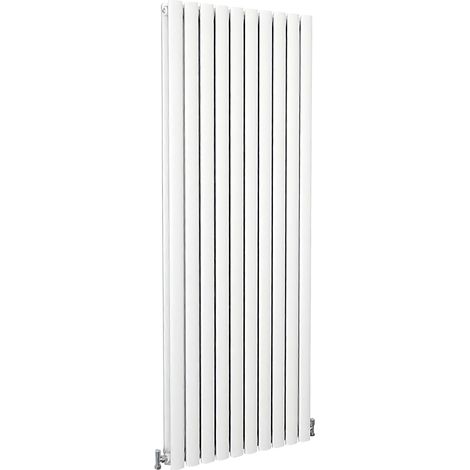 SKY Bathroom Oval Column Radiator Vertical 1600x590mm Double White (1/5)