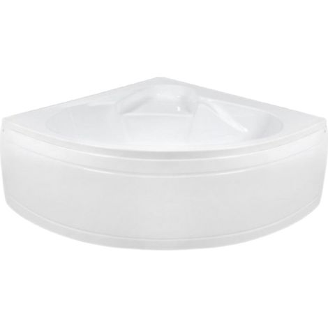 Baignoire d'angle Marine - Avec tablier - 130x130 cm - Siphon: Sans (1/4)
