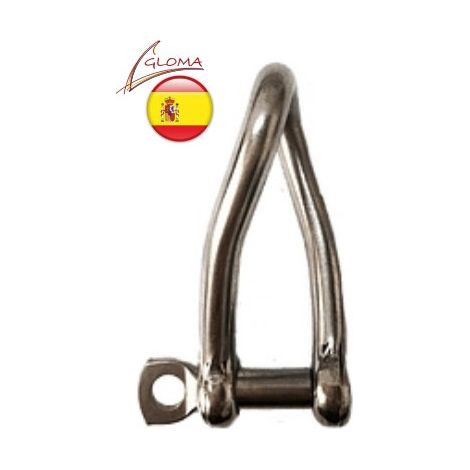 Manille torse inox A4 gloma - Diamètre: 4