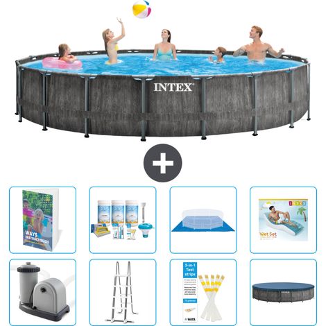 Intex Piscine Prism Frame Ronde - 549x122 cm - 9-pièces  S683