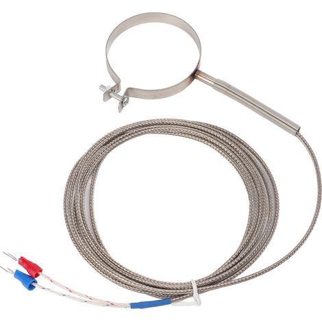 Thermocouple fileté haute sensibilité, sonde de contrôleur de température 0-400°C, plage de mesure étendue, multi-tailles, usage industriel, câble 2 mètres (1/5)