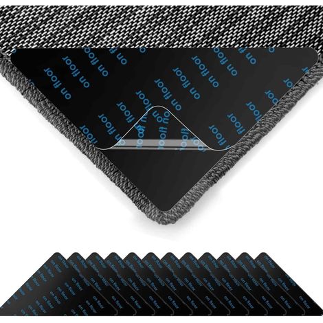 Gripper Tapis - Antidérapant Triangle 12 Pièces - Pour Sol Lamelle Bois Marbre Carrelage - Réutilisable Lavable (1/5)