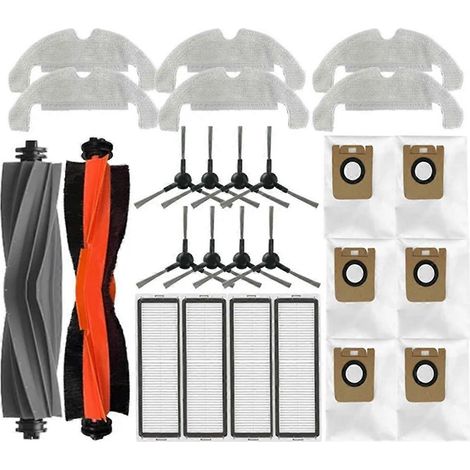 Pièces détachées pour aspirateurs Bot D10s Plus/D9 Plus : brosse principale, filtre HEPA, lingette, sacs à poussière et accessoires (1/5)