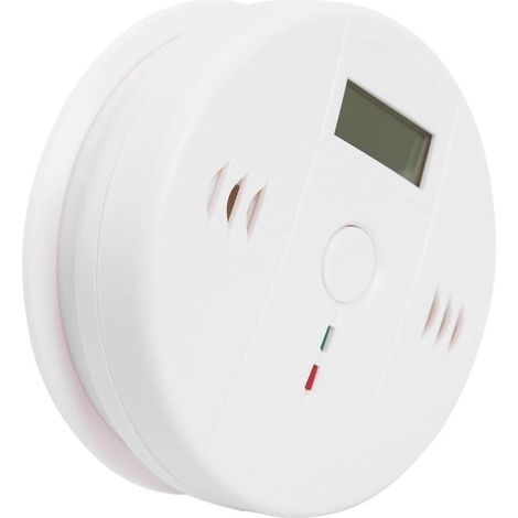 Détecteur De CO2 for Maison Sensible, sans Fil, Monoxyde De Carbone, Emnement, Capteur De Gaz De Fumée, Alarme D'avertissement, Indicateur LCD Facile