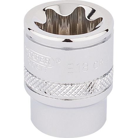 Draper 34207 3/8-Inch Square Drive TX-STAR® E18 Socket for Automotive and Mechanical Use (1/5)