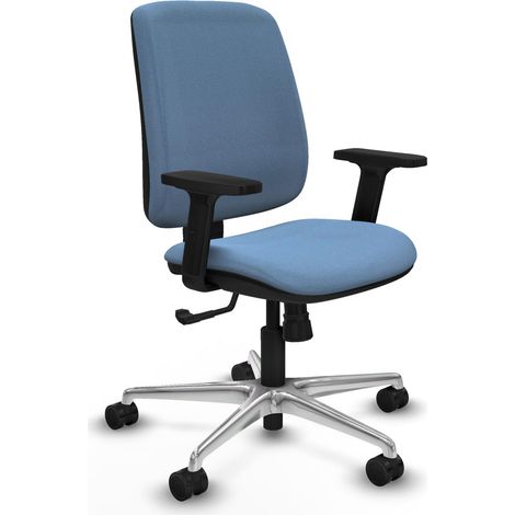 Bürostuhl piqueras y crespo ergonomisch hellblau Aluminium (1/2)