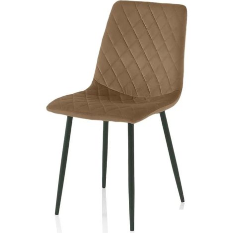 Set 4 sedie imbottite tortora cm 44x41x88h