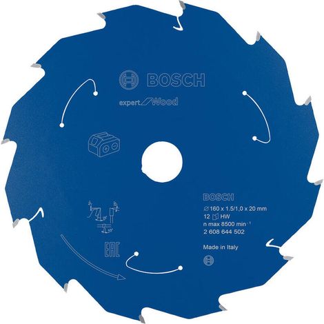 Bosch Kreissägeblatt  Expert for  Wood für  Akku-Handkreissägen 120  x 1,7  x 20  mm 24  - 2608644497