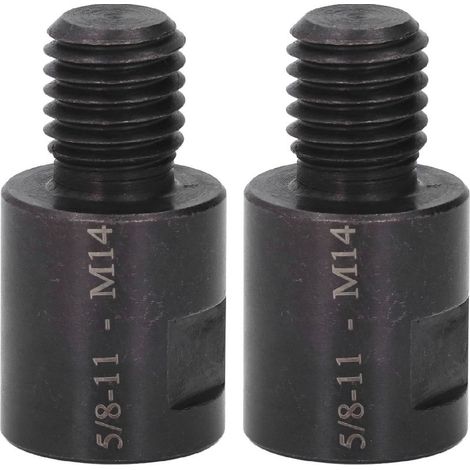 Kit adaptateur pour meuleuse d'angle en 2 pièces, convertisseur de montage, connecteur fileté, polisseuse, foret, outil de connexion mâle 5/8" vers femelle M14 (1/5)