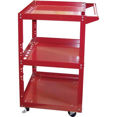 Carrello porta attrezzi rosso Berger-Schroter con 3 ripiani