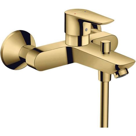 Badewannenarmatur Hansgrohe Talis E – Gold poliert – Ausladung 194 mm – Anschluss DN15 – Keramikmischsystem – 71740990 (1/3)