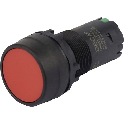 DECA CP2B-M1E10R Druckschalter 400 V 8 A Rot tastend  (L x B x H) 29.9 x 20.5 x 55.5 mm  1 St.