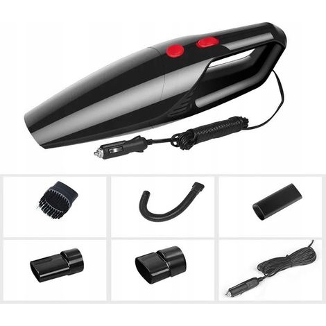 ASPIRADORA DE COCHE NEGRA CON CABLE