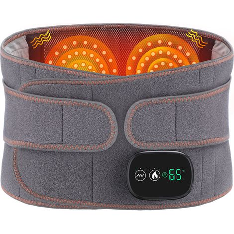 Ceinture de massage chauffante électrique pour personnes âgées avec luminothérapie rouge, ceinture chauffante et chauffante, massage par compresse chaude (1/4)