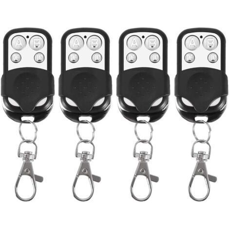 4 télécommandes universelles, ouvre-porte de garage électrique Clone, télécommande de remplacement 433 MHz, télécommande de porte de garage à quatre boutons, télécommande sans fil (1/5)