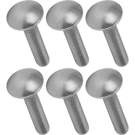 30 Boulons à tête carrée M8x1.25 en Acier Inoxydable A2, Filetage Grossier DIN 603, Lot de 30 pour Carrosserie Auto (1/5)