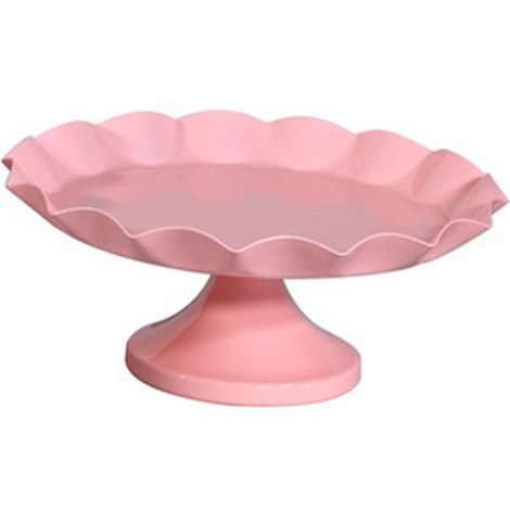 Présentoir à gâteaux minimaliste, stable et décoratif, multifonctionnel, pour cupcakes, desserts et fruits, rose, taille S (1/5)