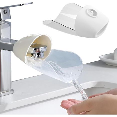 Set of 2 faucet extensions, child-friendly faucet extensions, extensions for children and babies, for handwashing, for kitchen and bathroom (1/5)