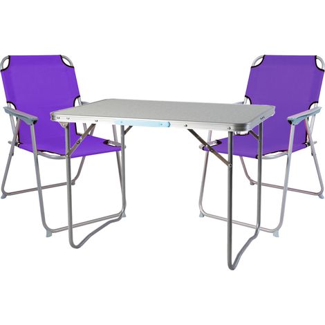 3-teiliges Campingmöbel Set 70x50x59cm-MMC330870+2xMPO2600L (1/4)