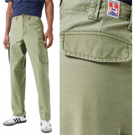 Pantaloni cargo in cotone Wrangler Casey Jones, taglia W32 e L32 (1/5)