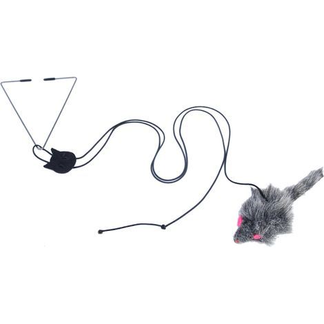 Lustiges Katzenklappen-Hängespielzeug, einziehbar und unterhaltsam. (1/4)