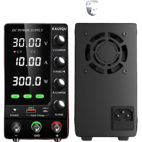 Fuente de alimentación de CC, voltaje ajustable, ajustes de corriente variables, SPS-C3010S (1/2)