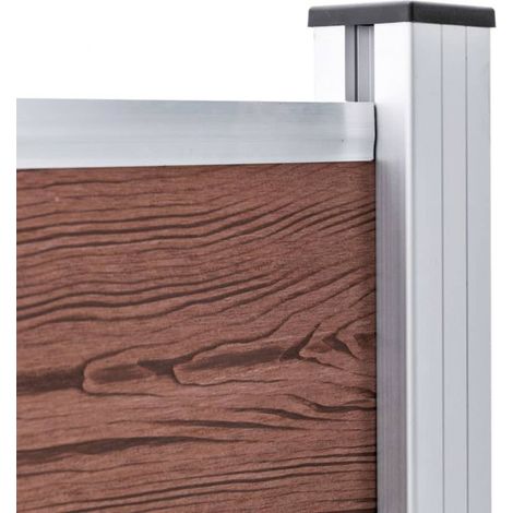 vidaXL Garden Fence WPC 180x105 cm Brown (1/5)