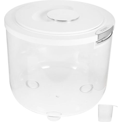 Boîte de conservation hermétique pour riz 5 kg - Rangement alimentaire avec couvercle hermétique pour céréales, pâtes et organisation des placards de cuisine (sans BPA) (1/5)