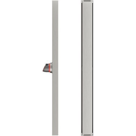 Caniveau de Douche en Acier INOX Siphon Sol Réglable d'évacuation pour Salle de Bain Rectangulaire - 60 cm (1/5)