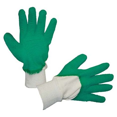 Guante de jardín , látex Talla 10, verde