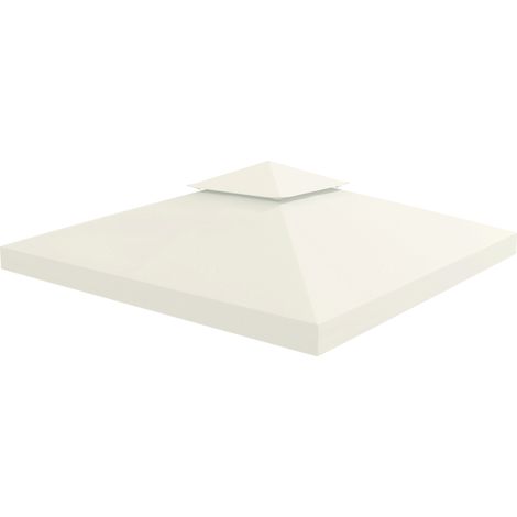 3 x 3 m Replacement Gazebo Canopy  Cream White (1/5)