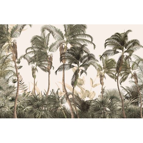 Papier peint panoramique - Forêt Tropicale - 130 cm x 85 cm (1/2)