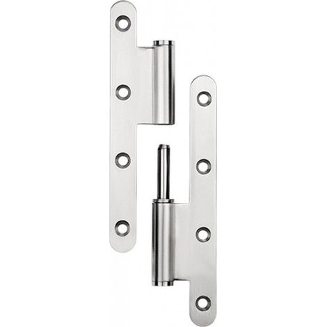 Charnière arrondie amovible en acier inoxydable 304 – Dimensions 140x60x2.5mm – Pour portes lourdes – Capacité 25 kg (1/5)