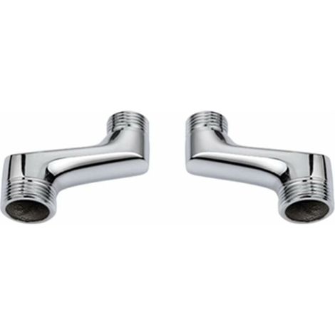 Raccord Contre Coudé Douche,Raccord Laiton Coudé RéDucteur,Bras Pivotant RéGlable,Raccord Mural Contre Coudé,Raccord Excentré 1/2 3/4,Chrome A (1/3)