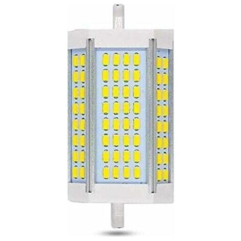 R7S 118 mm 30W dimmbare LED-Lampe, 3000 lm, kaltweiß 6000 K, entspricht einer 200W/300W R7S J118 Halogenlampe, 200° Abstrahlwinkel, dimmbare R7S 118mm LED-Lampe für Wand-/Stehleuchten