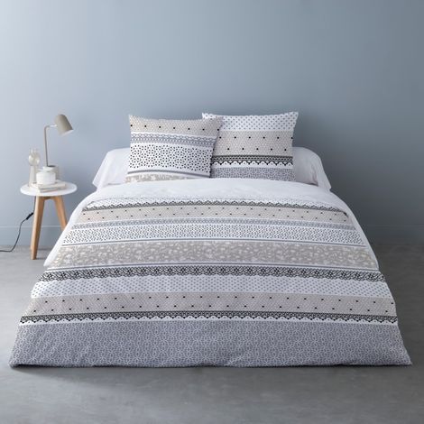 Housse de couette 240x220 OLGA + 2 taies 100% coton (1/3)