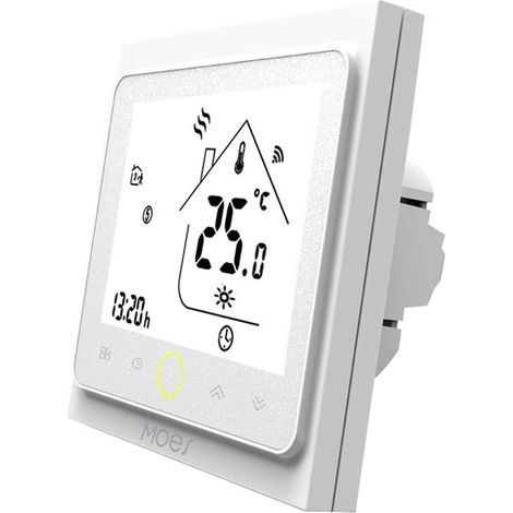 Contrôleur de température intelligent MOES, thermostat WiFi Smart Life, télécommande Tuya APP pour le chauffage 5 + 1 + 1 programmable, chaudières à gaz, 2,4 GHz (1/5)