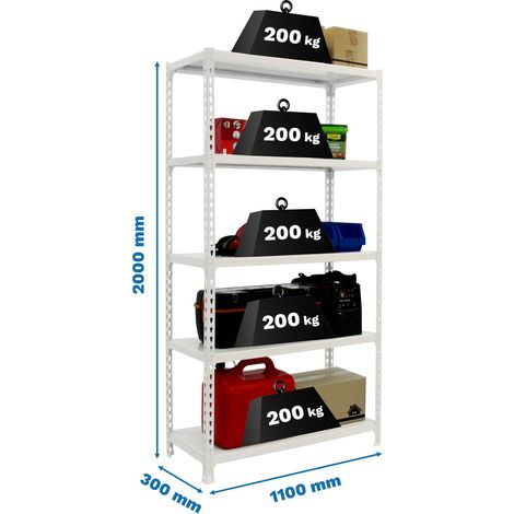 Simonrack SIMONCLICK SUPERPLUS Metallregal weiß