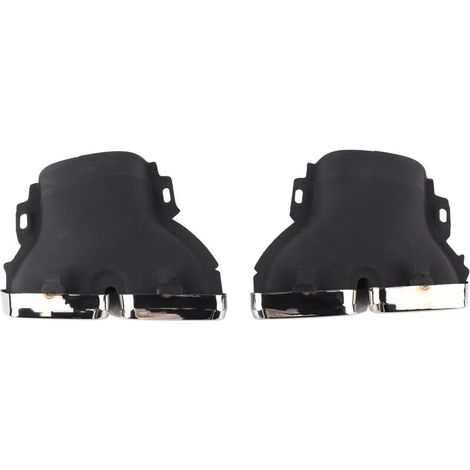 Embouts d'échappement quadruples adaptés pour MercedesAMG C63/S W205 S205 C205 A205 PreFacelift 20152018 (argent chromé) (1/5)