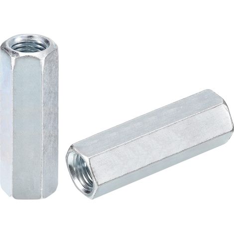 6pcs Raccord Écrous M14x19x60mm Carbone Acier Tige Coupleur (1/5)