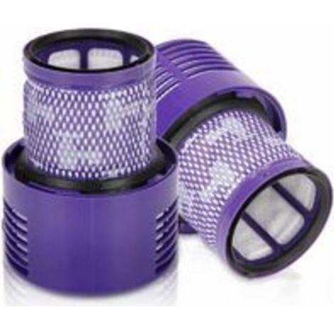wiederverwendbare, waschbare Ersatzfilter für Dyson V10 Absolute Animal Cyclone Motorhead Total Clean Pro Extra Akku-Staubsauger mit Reinigungsbürste. (1/5)