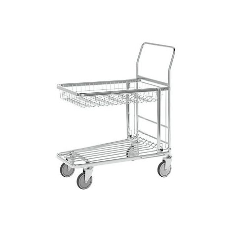 Carrito de supermercado  galvanizado  L x A x H 870 x 530 x