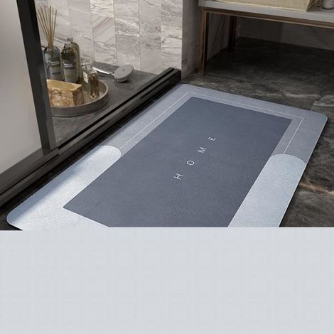 Tapis de Bain Antidérapant Super Absorbant Diatomite Tapis Salle de Bain Microfibre Tapis de Baignoire Tapis,40 x 60cm (1/3)