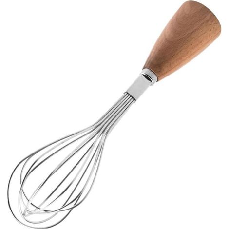 Fouet vertical - Inox - Mini-fouet - Poignée antidérapante - Compatible lave-vaisselle - Facile à nettoyer (1/4)