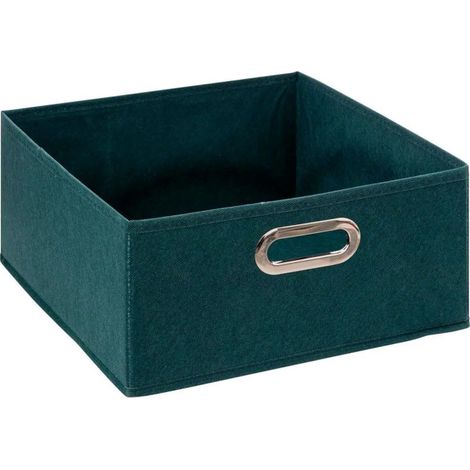 Boîte de Rangement Pliable "Premium" 15x31cm Pétrole (1/2)