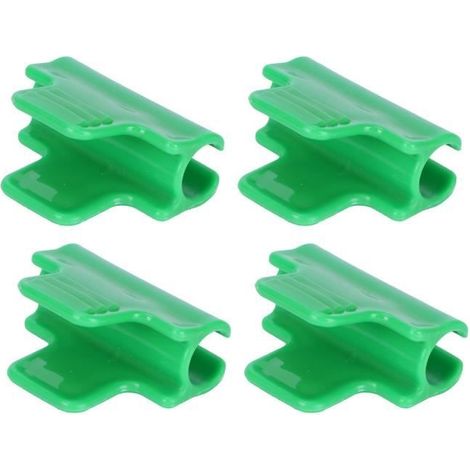 Pince à film pour serre 30 pièces Clip de boucle en plastique vert accessoires de jardinage (1/4)