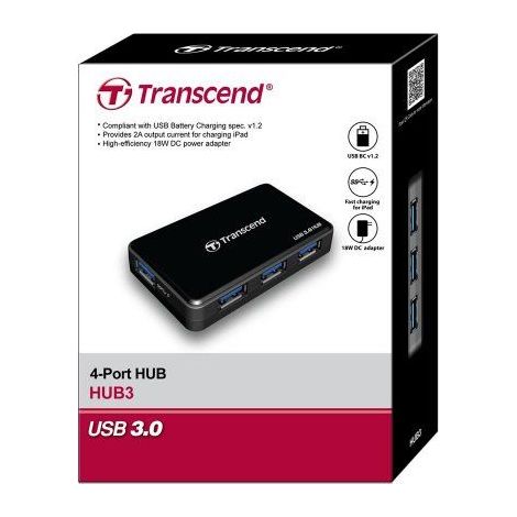 Transcend HUB3 Nero (1/5)