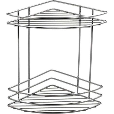 Aqualine Chrom Line - Doppio ripiano angolare, cromo 37010