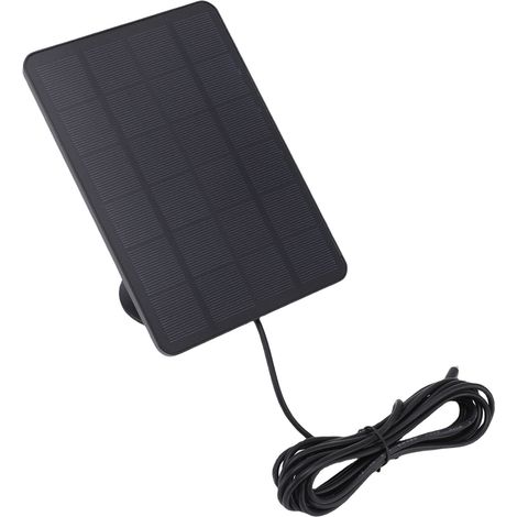 Panneau solaire 10 W compatible avec la caméra de sécurité extérieure Blink 4, étanche IP65, chargeur solaire avec support orientable à 360° et câble de 3 m. (1/5)